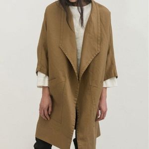 FTO: Cotton Canvas Harper Jacket in Clay OSM